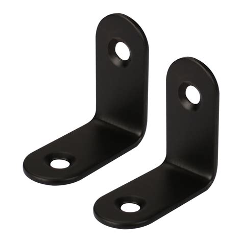 small black metal brackets|rectangular metal bracket.